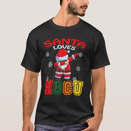 Afrikanischer Santa Claus HBCU Weihnachten 2021 T-Shirt (Vorderseite)