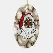 afrikanischer Santa-Claus Keramikornament (Rechts)