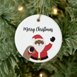 Afrikanischer Santa Claus Ornament