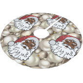 afrikanischer Santa-Claus-Weihnachtsbaum Polyester Weihnachtsbaumdecke (Schrägansicht)