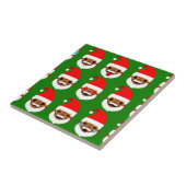 Afrikanischer Santa Emoji Emoticons Fliese (Seite)