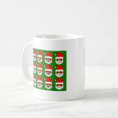 Afrikanischer Santa Emoji Emoticons Kaffeetasse (Vorderseite Links)