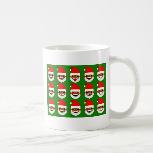 Afrikanischer Santa Emoji Emoticons Kaffeetasse (Rechts)