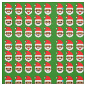 afrikanischer Santa-Emoji-Emoticons Stoff (Muster)