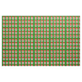 afrikanischer Santa-Emoji-Emoticons Stoff (Fat Quarter (45,7 x 55,9 cm))