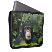 Afrikanischer Schimpanse und Jungle Wildlife - Lap Laptopschutzhülle (Vorne Rechts)