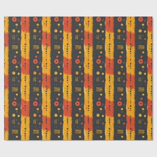 Afrikanischer Schmuckstoff Geschenkpapier (Flach)