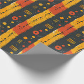 Afrikanischer Schmuckstoff Geschenkpapier (Ecke)