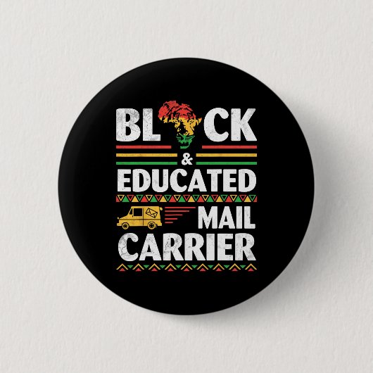 Afrikanischer Schwarzer Geschichtsmonat Schwarz un Button (Vorderseite)