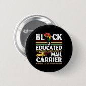 Afrikanischer Schwarzer Geschichtsmonat Schwarz un Button (Vorne & Hinten)