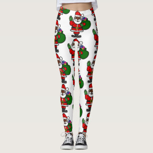 afrikanischer schwarzer Weihnachtsmann Weihnachten Leggings