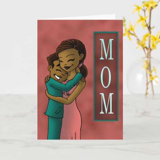 Afrikanischer Sohn und Mutter Karte (Gelbe Blume)