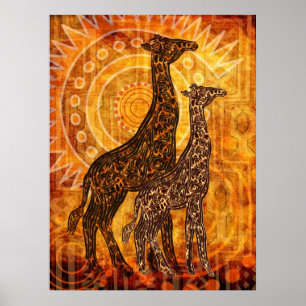 Afrikanischer Sommer Poster