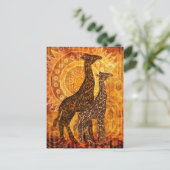 Afrikanischer Sommer Postkarte (Stehend Vorderseite)