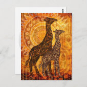 Afrikanischer Sommer Postkarte (Vorne/Hinten)