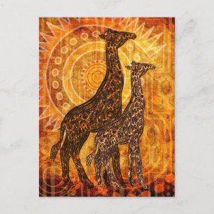 Afrikanischer Sommer Postkarte