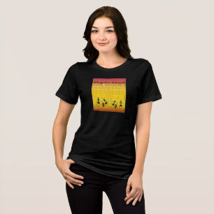 Afrikanischer Sommer und Urlaub, Sunset Dance Tri-Blend Shirt
