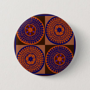 Afrikanischer Sonnenblumenkorb Button