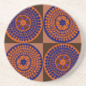 Afrikanischer Sonnenblumenkorb Getränkeuntersetzer (Vorne)