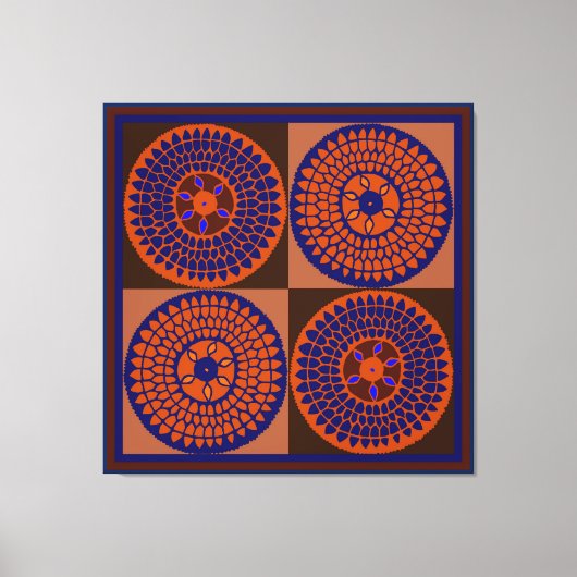 Afrikanischer Sonnenblumenkorb Leinwanddruck (Vorderseite)