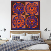 Afrikanischer Sonnenblumenkorb Leinwanddruck (Insitu (Schlafzimmer))