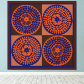 Afrikanischer Sonnenblumenkorb Leinwanddruck (Insitu (Holzboden))