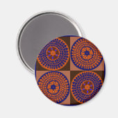 Afrikanischer Sonnenblumenkorb Magnet (Vorderseite/Rückseite)