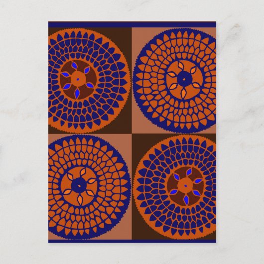 Afrikanischer Sonnenblumenkorb Postkarte (Vorderseite)