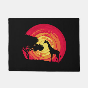 Afrikanischer Sonnenuntergang Fußmatte