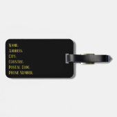 Afrikanischer Sonnenuntergang Gepäckanhänger (Rückseite horizontal)