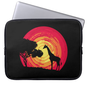 Afrikanischer Sonnenuntergang Laptopschutzhülle