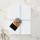 Afrikanischer Sonnenuntergang mit dorniger Acacia- Geschenkanhänger (Mit Garn)