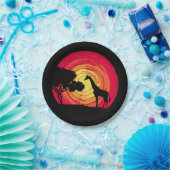 Afrikanischer Sonnenuntergang Pappteller (Party)