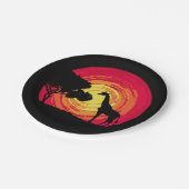 Afrikanischer Sonnenuntergang Pappteller (Schrägansicht)