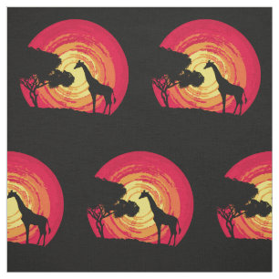Afrikanischer Sonnenuntergang Stoff