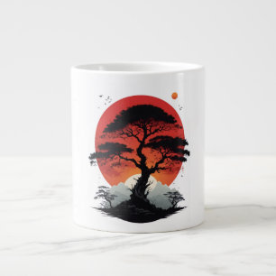 Afrikanischer Sonnenuntergangsbaum Jumbo-Tasse