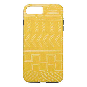 Afrikanischer Stamm-Mudcloth-Gelbleder-Look Case-Mate iPhone Hülle