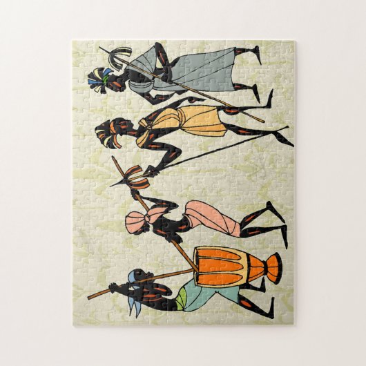Afrikanischer Stamm Puzzle (Vertikal)