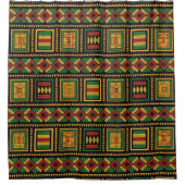 Afrikanischer Stammesduschevorhang Duschvorhang (Vorderseite)