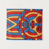 Afrikanischer Stammeskrieger Wandteppich (Vorderseite (Horizontal))