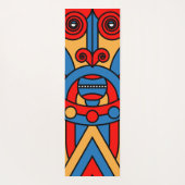 afrikanischer Stammeskrieger Yogamatte (Rückseite)