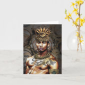 Afrikanischer StammesPrinz Karte (Gelbe Blume)