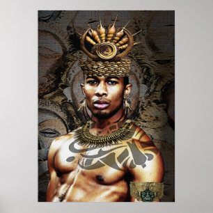 Afrikanischer StammesPrinz Poster