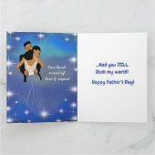 Afrikanischer Starry Skies Husband Vatertag Karte (Innenseite)