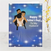 Afrikanischer Starry Skies Husband Vatertag Karte (Gelbe Blume)