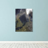 Afrikanischer Staub weht über Schottland Leinwanddruck (Insitu (Holzboden))