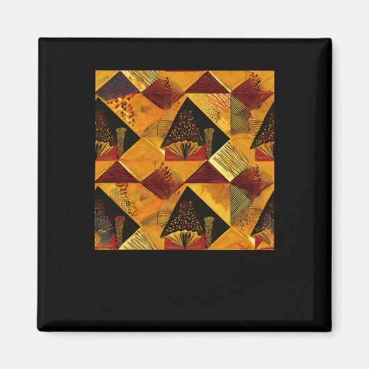 afrikanischer Sticker Magnet (Vorne)