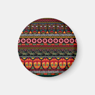 Afrikanischer Stil: Dekoratives Muster Delight. Magnet