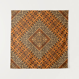 afrikanischer Stil mit ethnischen Textilien Wandteppich