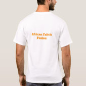 Afrikanischer Stoff Fusion T-Shirt (Rückseite)